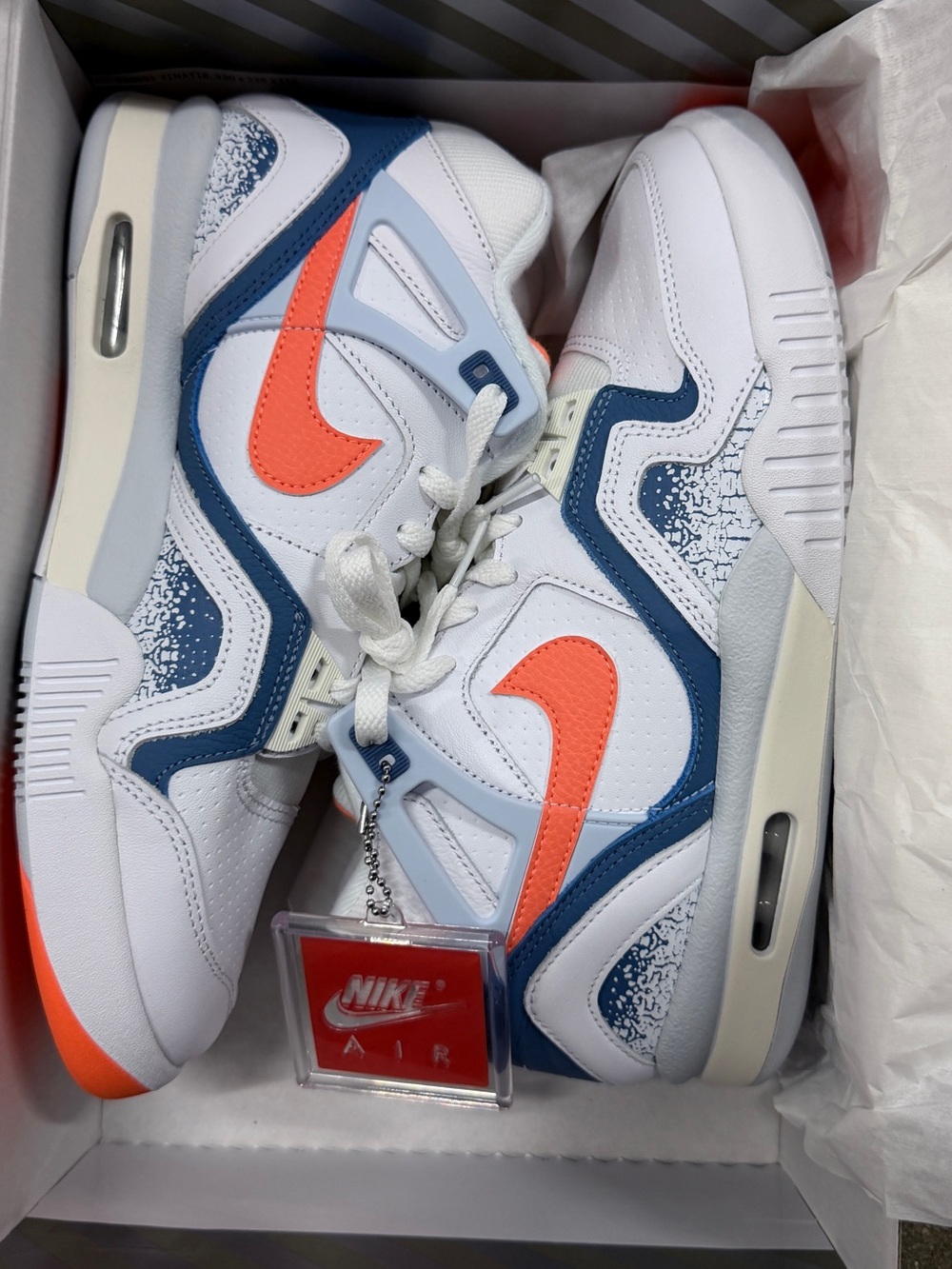 Nike Air Tech Challenge II QS stone blue orange men’s